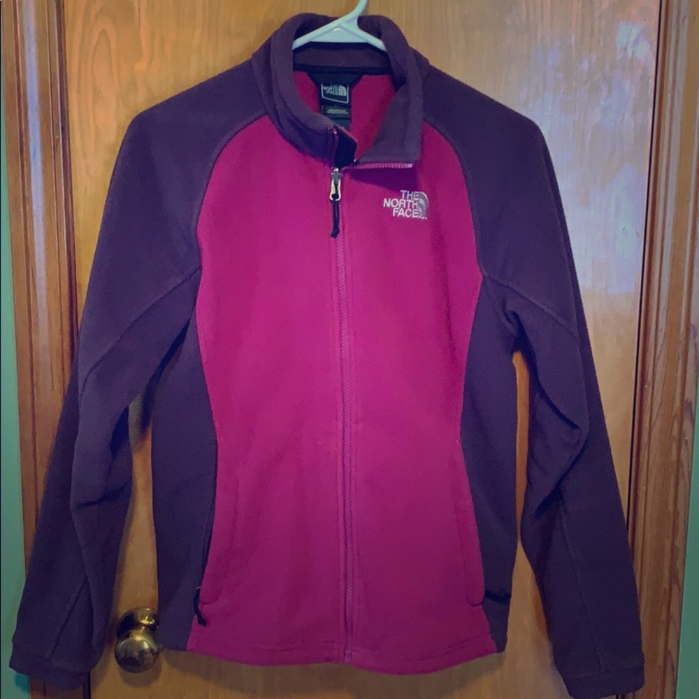 North Face ladies pink and purple fleece, SM